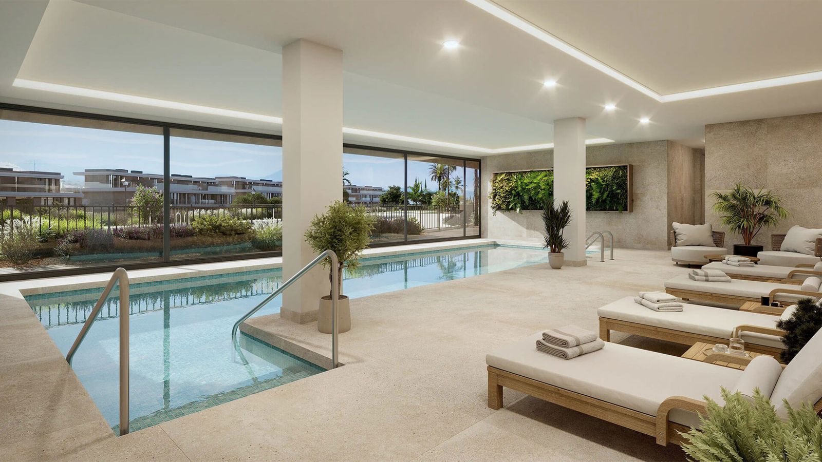 13 luxury pool room with city view